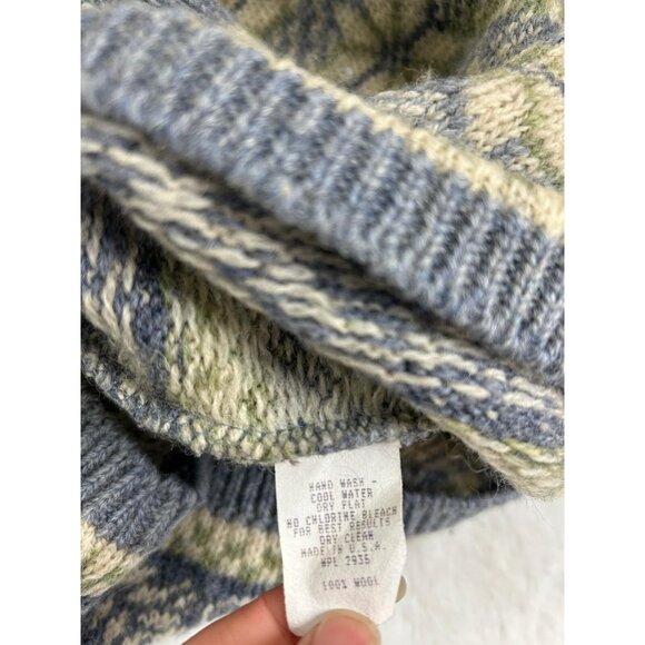 Vintage ALPS Fine Womens 100%Wool Sweater Pull Over Size Medium - Picture 10 of 10